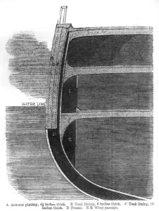 1861 Prints: H. M. S. Warrior