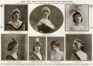 Feathered Prints: Hair-decorations in fashion 1911