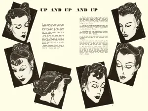 Drawn Prints: Hairstyles for 1938