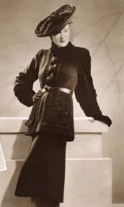 Embroidered Prints: Half-length coat by Elsa Schiaparelli