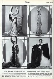Costumes Prints: Four Halloween Ball costumes