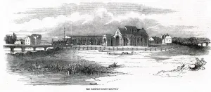 1849 Prints: Hampton Court Railway Station 1849