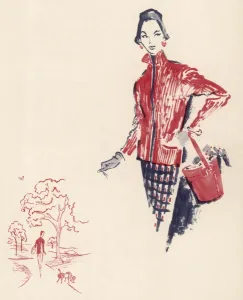 Knitting Prints: Hand knitted jacket, 1954