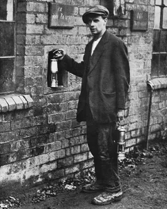Miners Prints: Handing in his lamp