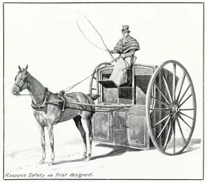 Public Prints: Hansom's Safety Cab as first design 1834