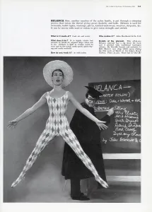 Jump Prints: Harlequin pattern playsuit made using the Helanca fibre