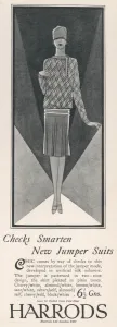 Jumper Prints: Harrods advertisement for jumper suits