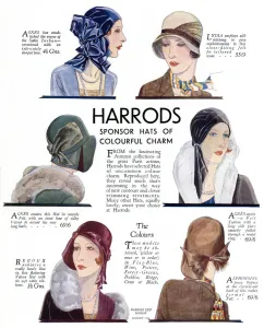 Paris Prints: Harrods hats for 1929