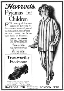 Holder Prints: Harrods pyjamas for children
