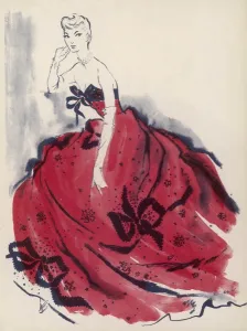Hartnell Prints: Hartnell ballgown