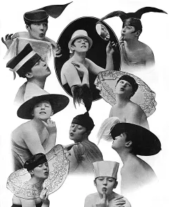 Millinery Prints: Hat designs inspired by Tatlers Eve, WW1