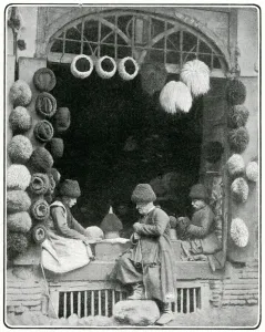 Shops Prints: Hat shop in Tiflils (Tibilisi), Georgia, 1903