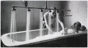 1920s Prints: Healing Methods - Underwater Massage 1921