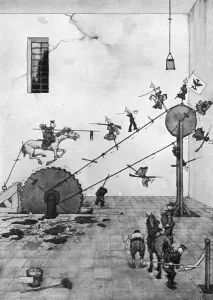 Lancers Prints: Heath Robinson - Lancing-Wheel