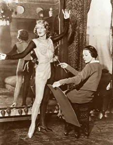 English Prints: Heather Thatcher in costume with artist Doris Zinkeisen