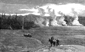 Us A Prints: Hells Half Acre, Yellowstone Park, 1888