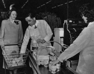 Shop Prints: A help yourself grocery - checkout