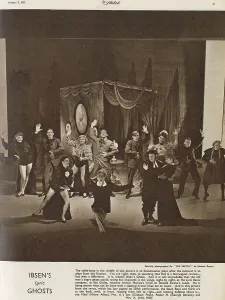Cast Prints: Henrik Ibsen's Ghosts - the Lyric Revue company