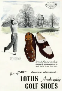 1949 Prints: Henry Cotton Lotus Golf Shoes advert