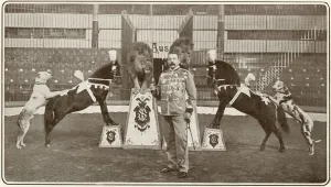 Lion Prints: Herr Seeth and his performing animals, London Hippodrome