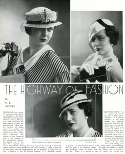 Straw Prints: Highway of fashion 1933