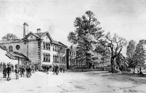 Boarding Prints: Mill Hill School, Classroom block