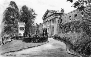 Main Prints: Mill Hill School, main entrance