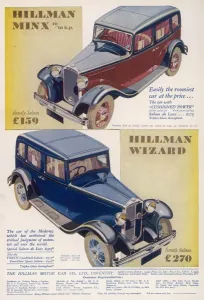 Minx Prints: Hillman car advertisement