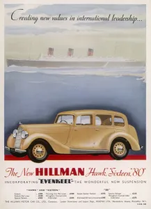 Vintage Prints: Hillman Hawk advertisement