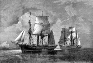 August Prints: HMS Alert and HMS Discovery, 1875