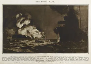 Bravery Prints: HMS Glasgow in Great War Deeds, WW1