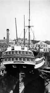 Dock Prints: HMS Implacable at Devonport, 1926