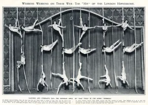 Year Prints: The Hoffman Girls performing webbing act, London Hippodrome