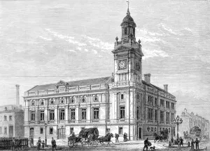 Works Prints: Holborn Townhall, London, 1880