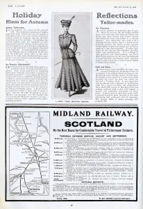 Tweed Prints: Holiday reflections and advert for Midland Railway