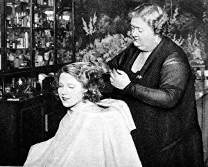 24th Prints: Hollywood hair dressing salon, Miss Annie Ondra having her h