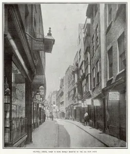 Street Prints: Holywell Street, London, which was famed for its bookshops