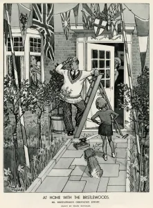 Occasions Prints: At home with the Bristlewoods - Coronation effort. 1937