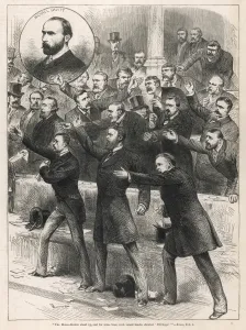 Movement Prints: Home Rulers shouting in the House of Commons