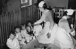 Maud Prints: Home for soldiers children, Lady Maud Barrett Home, WW1