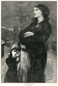 Homeless Prints: Homeless mother and child 1876