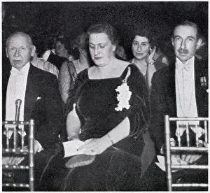 1935 Prints: The Hon. Donough & Mrs O Brien and Percival Griffiths (right