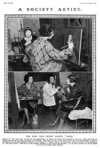 Arts Prints: The Hon. Lois Sturt paints Dacia