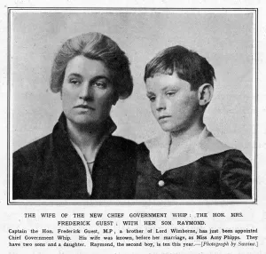Wife Prints: The Hon. Mrs Frederick Guest with her son, Raymond