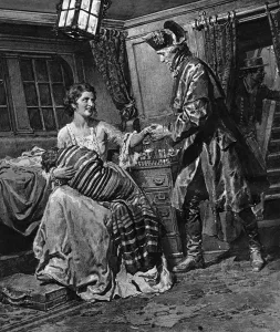 Napoleonic Prints: Horatio Nelson and Emma meeting during the Napoleonic war