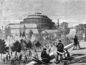 Horticultural Prints: The Horticultural Gardens and the Royal Albert Hall, 1871