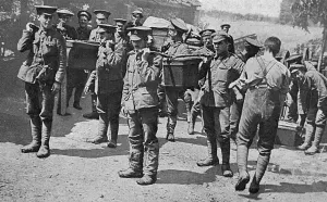 Rations Prints: Hot dinner for men in the trenches, WW1