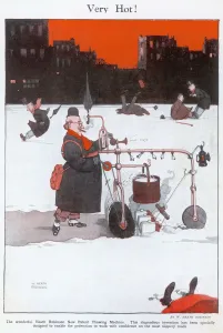 Snow Prints: Very Hot! by William Heath Robinson