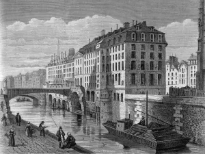 1861 Prints: Hotel Dieu, Paris