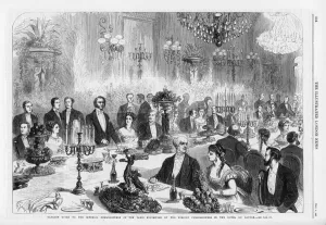 1867 Prints: Hotel Du Louvre Banquet